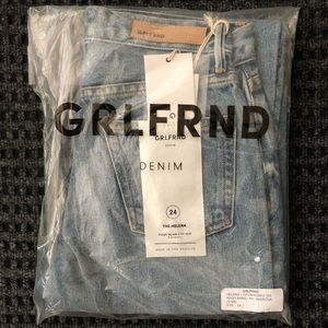 Brand New GRLFRND Helena High Rise Straight Jeans